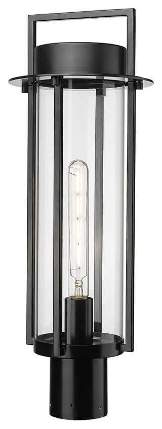 1 Light 8 in. Powder Coated Black Outdoor