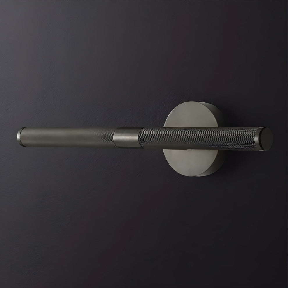 Modern Wall Lamp in the Futuristic Style for Bathroom, Bedroom, Black, Warm Light