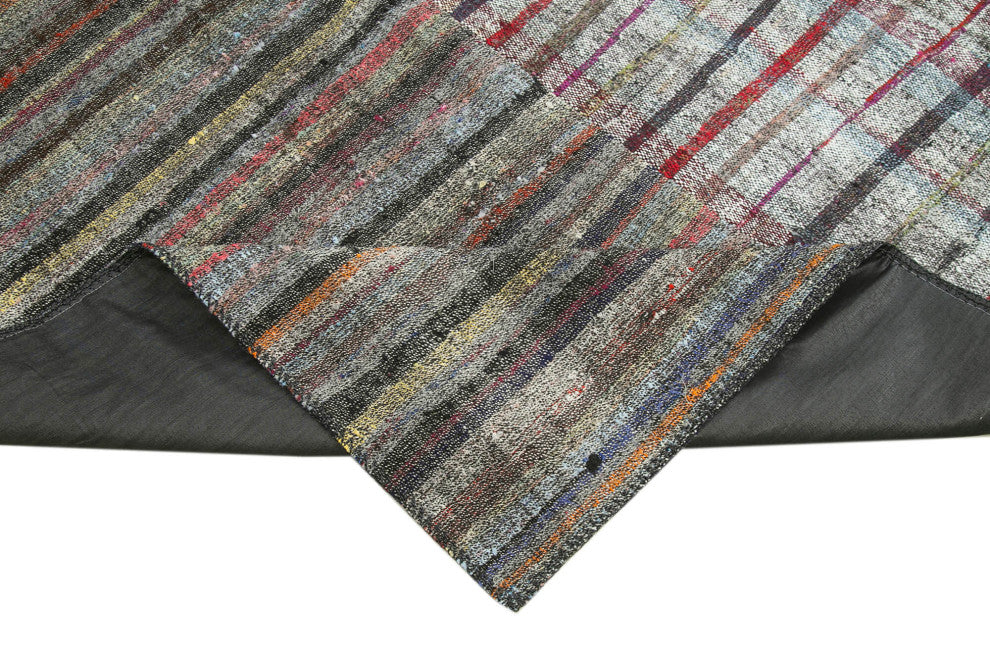 Rug N Carpet - Handmade Oriental 8' 2'' x 11' 10'' Rustic Patchwork Kilim Rug