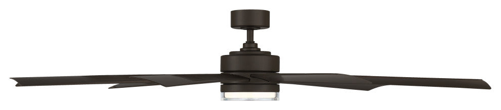 Wynd XL Indoor/Outdoor Smart Ceiling Fan, 72", Bronze, 2700K Light Kit