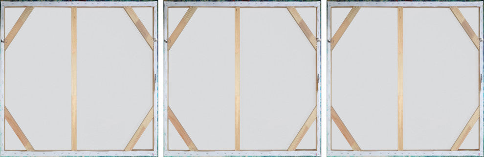 Sweeping Ocean View Triptych, Set of 3, 48x48 Panels