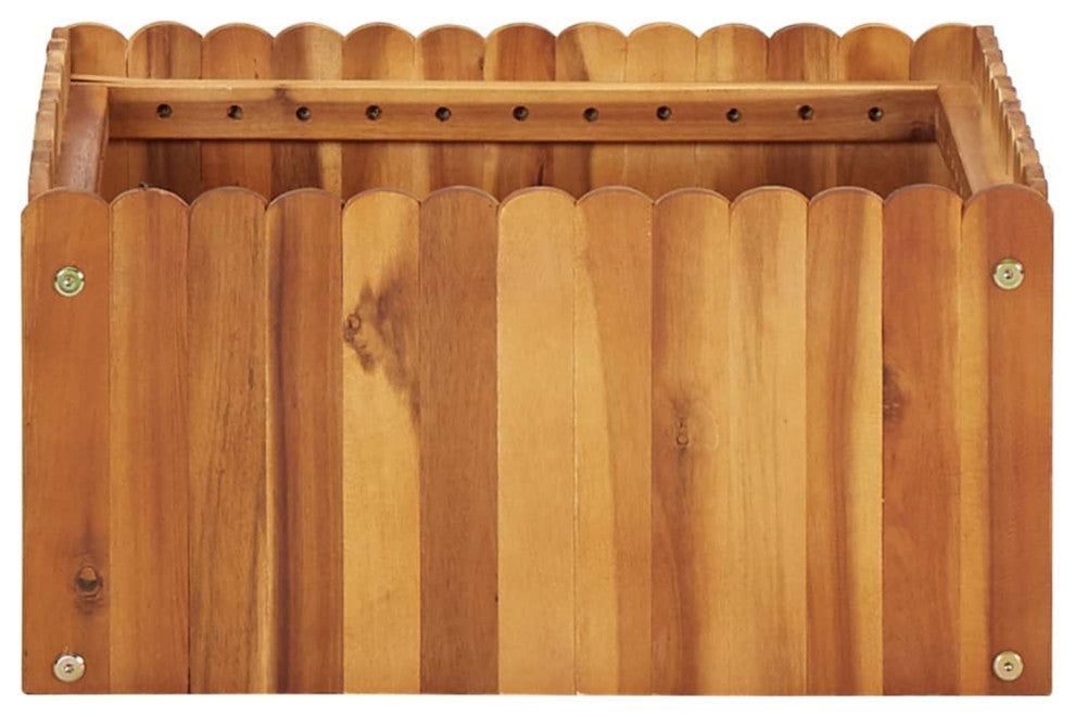 vidaXL Garden Raised Bed 19.6"x19.6"x9.8" Solid Acacia Wood