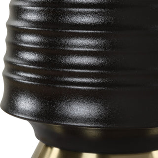 Uttermost Foster Black Glaze Table Lamp