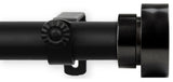Brett Curtain Rod 1" 160-240", Black