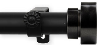 Brett Curtain Rod 1" 160-240", Black