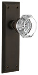 Double New York Plate With Waldorf Knob, Oil-Rubbed Bronze