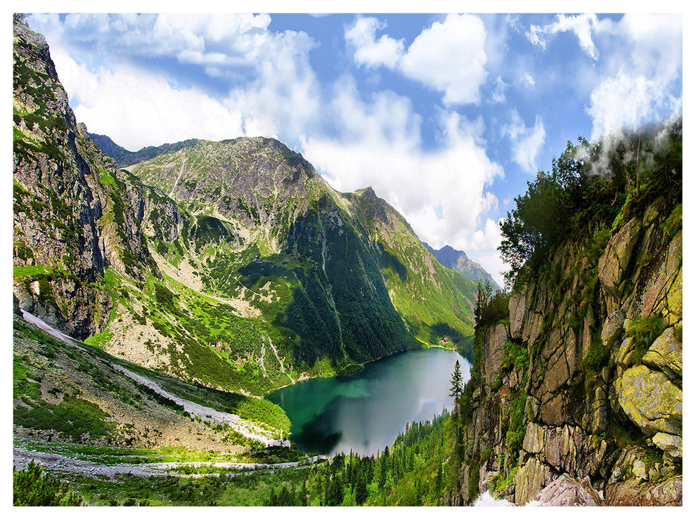 Incredible View of Tatra Mountains, Landscape Canvas Art Print, 40"x30"