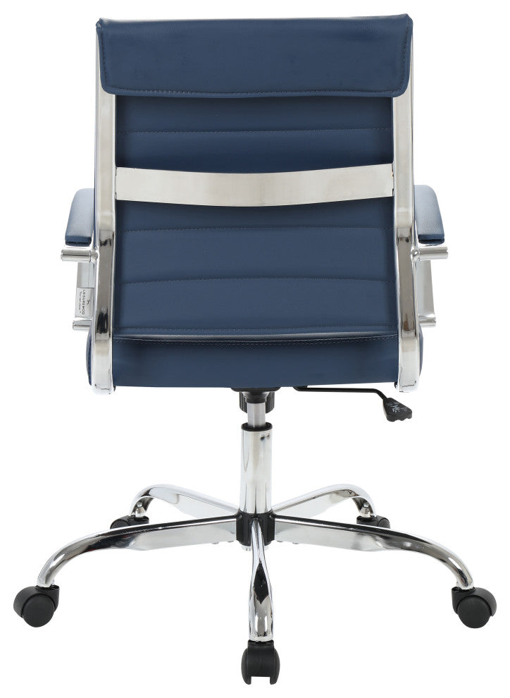 LeisureMod Benmar Leather Office Chair
