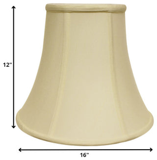 16" Ivory Premium Bell Monay Shantung Lampshade