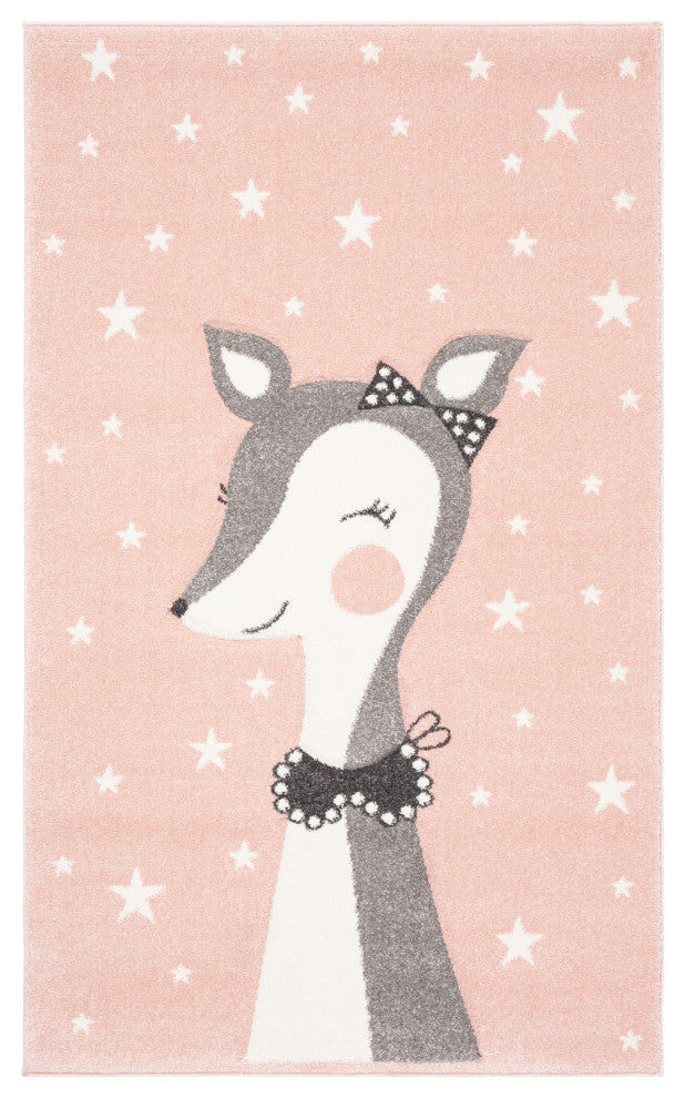 Safavieh Carousel Kids Collection CRK191P Rug, Pink/Ivory, 2' X 3'