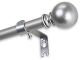 Luna Curtain Rod, Satin Nickel, 84"-120"