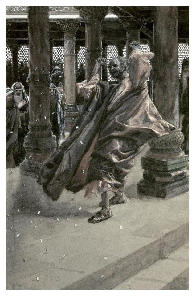 "Judas Repents & Returns The Price of Blood" Print by James Tissot, 16"x24"
