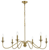 Living District Rohan 42" Chandelier in Satin Gold