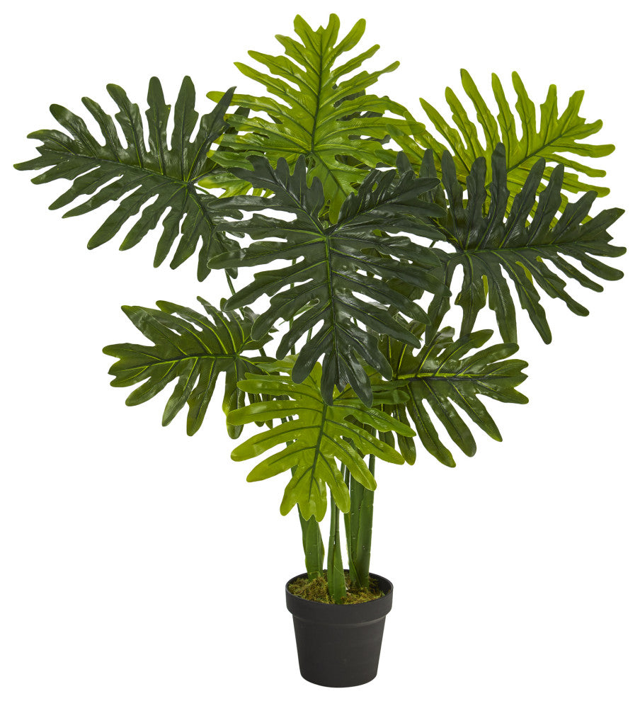 40" Philodendron Artificial Plant, Real Touch