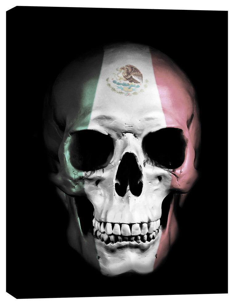 Cortesi Home "Mexican Skull" by Nicklas Gustafsson, Giclee Canvas Art, 26"x34"