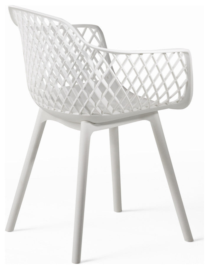 Poppy Outdoor Dining Chair, White