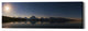 Epic Graffiti "Jackson Lake Moon" by Darren White, Giclee Canvas Art, 12"x36"