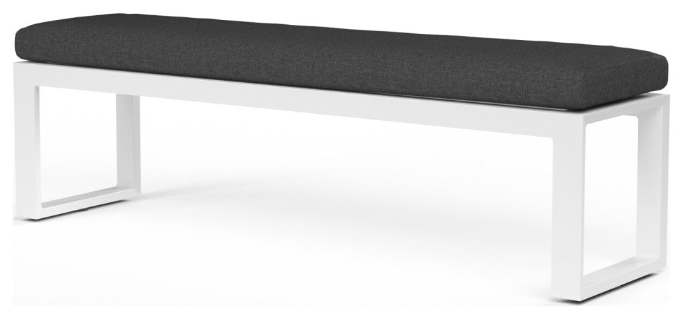 Newport Modern Style Scratch-Resistant Outdoor Dining Bench