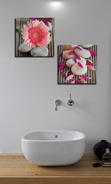 "Beauty, Bloom" Tempered Glass Wall Art, 2-Piece Set