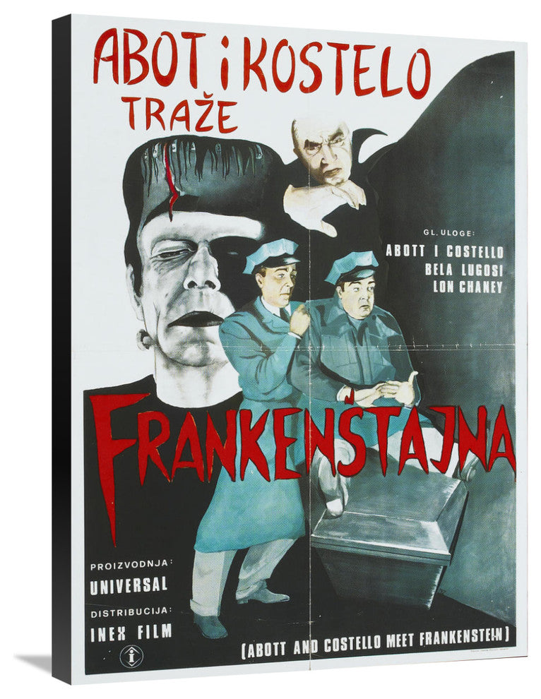 Abbott and Costello, Bosnian, Frankenstein, 22x30