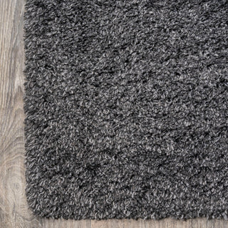 Groovy Solid Shag Rug, Dark Gray, 2'x10'