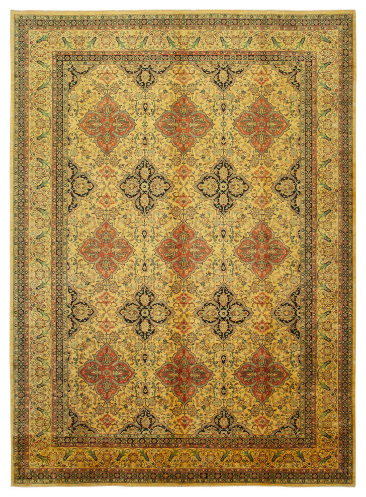 Rug N Carpet - Handwoven Oriental 9' 8" x 13' 7" One-of-a-Kind Oushak Area Rug