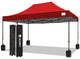 JEAREY Pop Up Canopy Tent, Outdoor Canopy, 4 Sand Bags, Red, 10x15ft