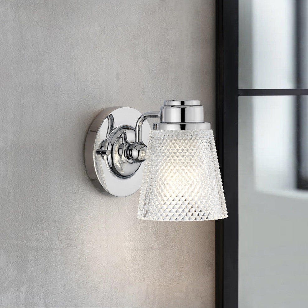 Eliot 1 Light Bath Light in Polished Chrome