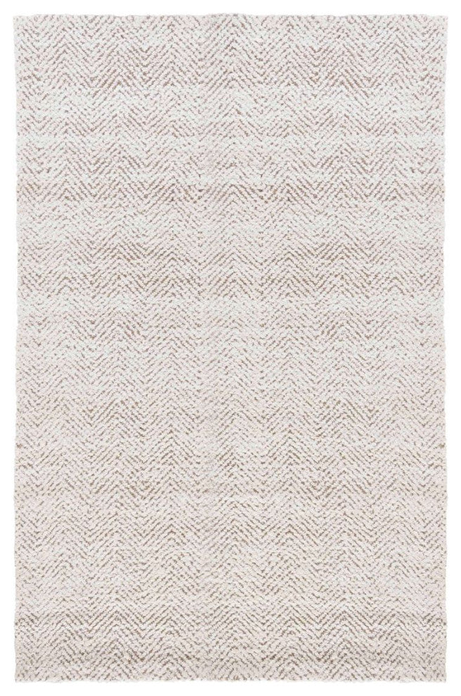 Classic Home Herringbone Chenille Ivory/Natural 8x10 Rug