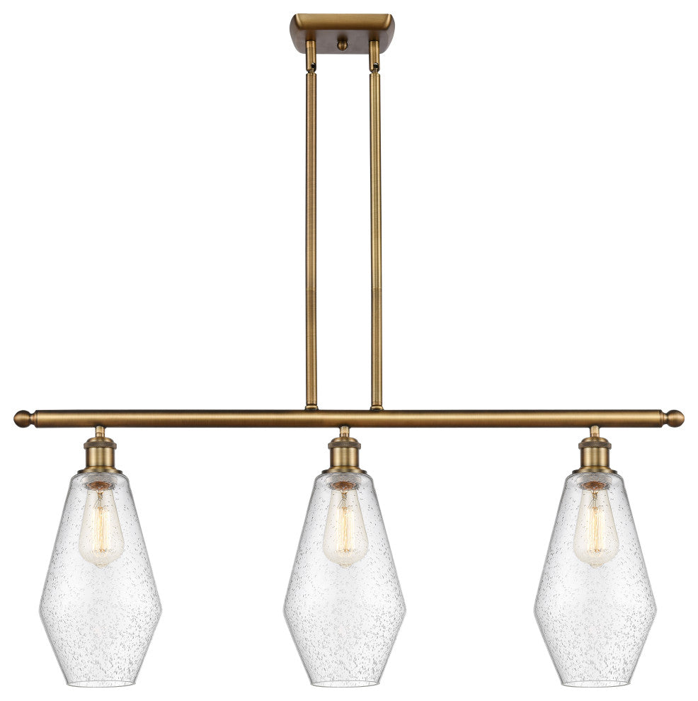 Innovations Cindyrella LED Island Light 516-3I-BB-G654-7-LED, Brushed Brass