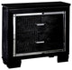 Benzara BM123297 Bellanova Contemporary Night Stand In Black