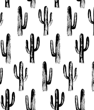 Black & White Cactus Tapestry