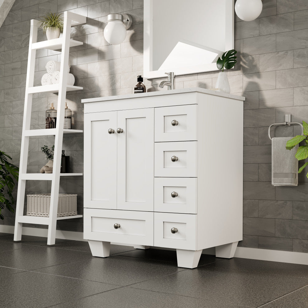 Eviva Happy 28" White, Quartz Top