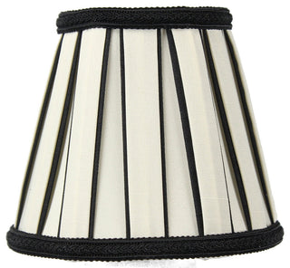 Black Eggshell Chandelier Clip-On Premium Lampshade 3"x5"x4.5"