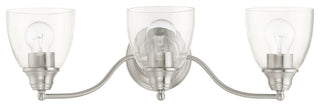 Brushed Nickel Transitional, Colonial, Vanity Sconce