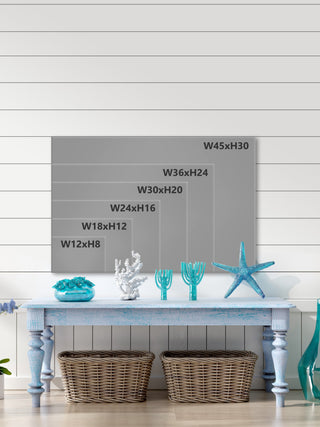 "Watching the Waves" Framed Painting Print, 12x8