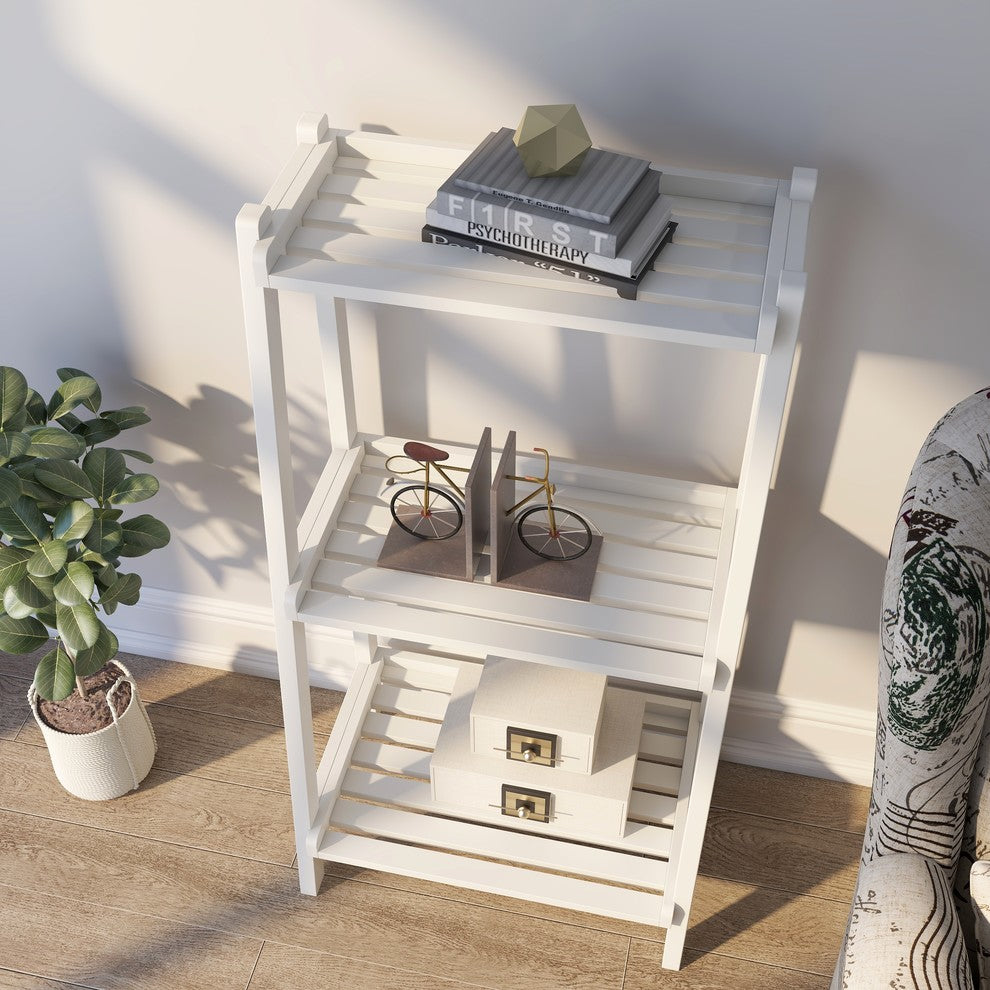 Dunnsville 3-Tier Ladder Shelf, White