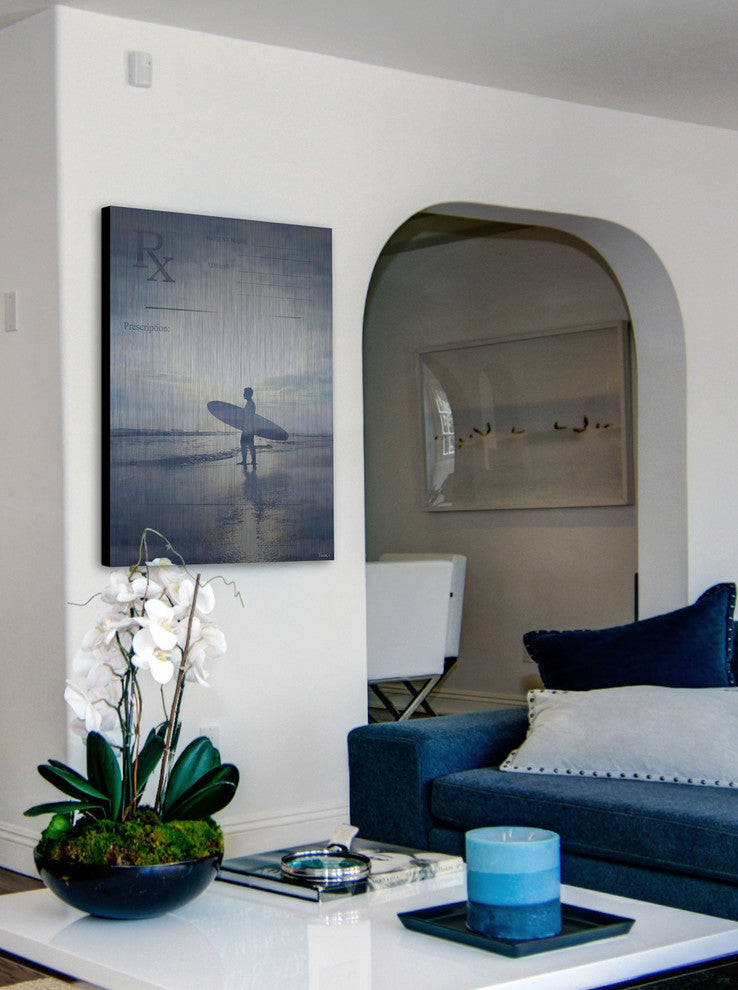 "RX Surf" UV Ink Print on Brushed  Aluminum, 24"x36"