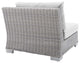 Lounge Chair, Sunbrella, Rattan, Wicker, Gray, Modern, Outdoor Patio Cafe