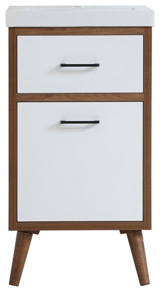 Beatrice 18" Bathroom Vanity, Matte White