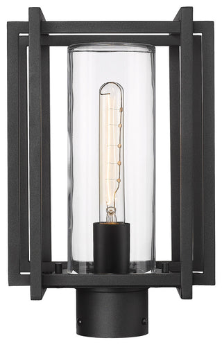 Golden Lighting 6071-OPST CLR Tribeca 14" Tall Post Light - Natural Black