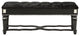 HomeRoots Black Heirloom Appearance Bench With Intricate Carvings