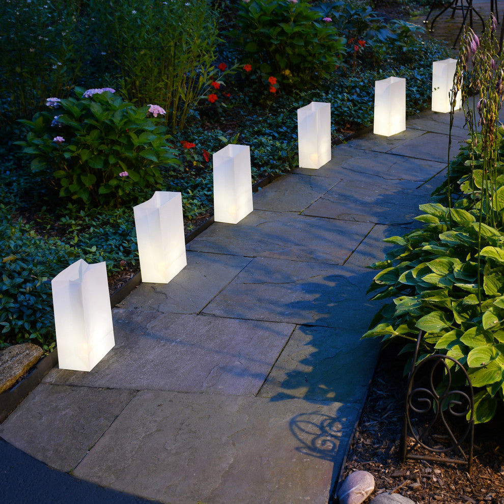 Battery Operated Warm White LED Lights, Set of 6