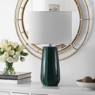 Safavieh Yani Table Lamp Dark Green