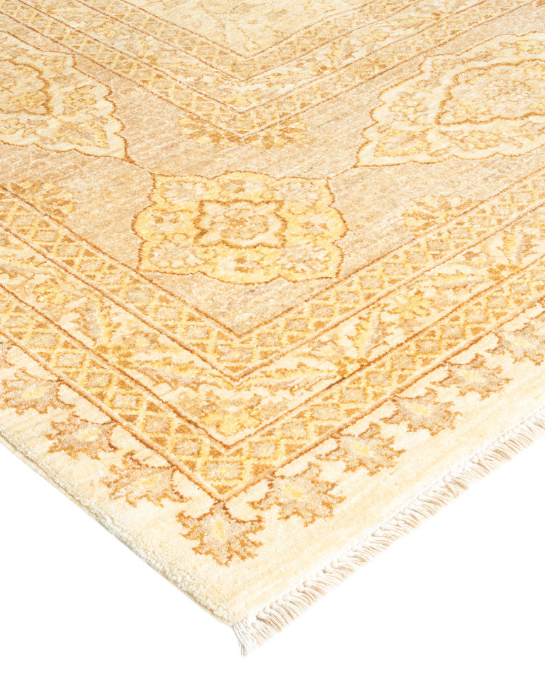 Twante One-of-a-Kind Hand-Knotted Area Rug Ivory, 9'3"x12'6"