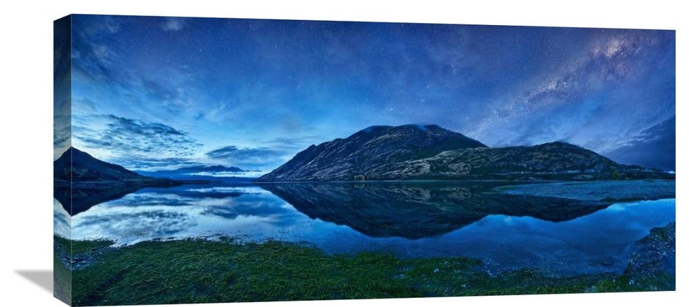 "Lake Hawea" Stretched Canvas Giclee by Yan Zhang, 30x14"