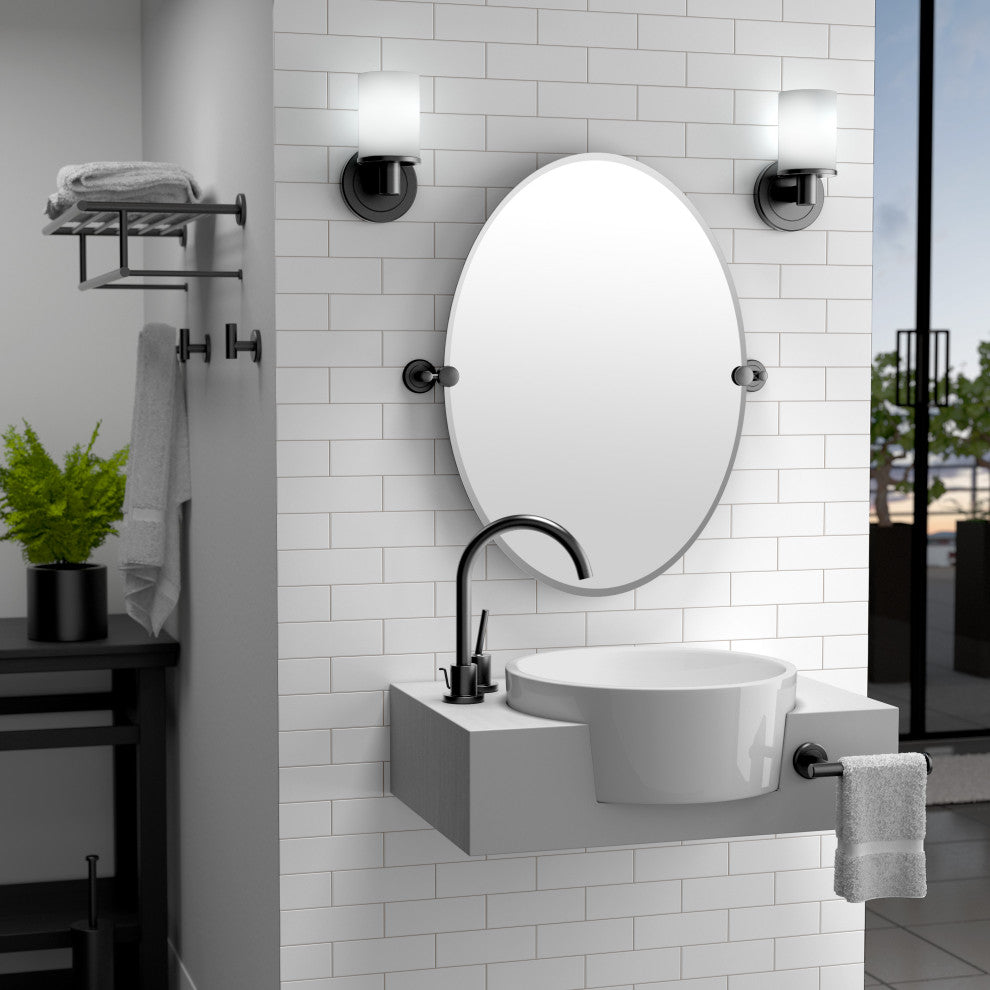 Latitude II Robe Hook, Matte Black, Double