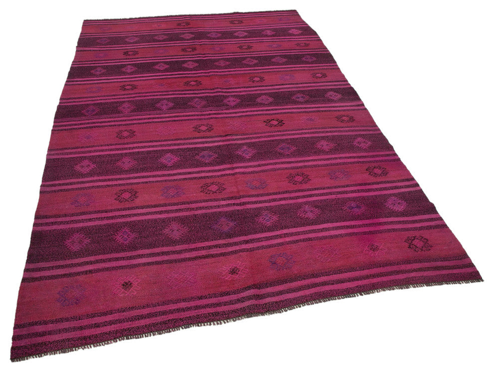 Rug N Carpet - Hand-knotted Turkish 5' 9'' x 9' 0'' Contemporary Wool Kilim Rug