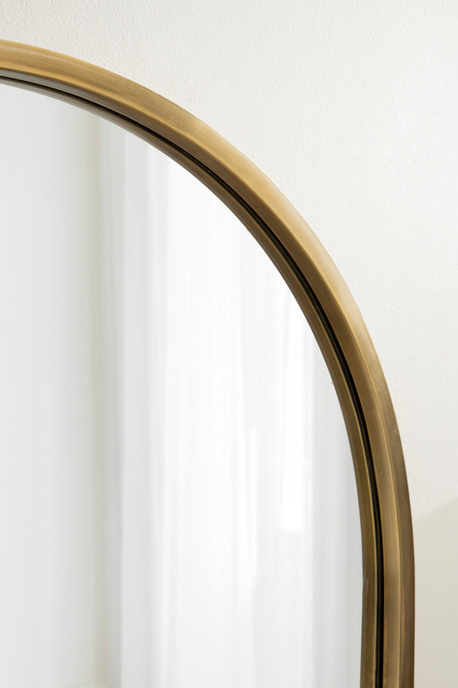 Rowla Arch Wall Mirror, Gold, 24"x32"