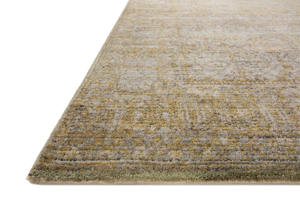 Jean Stoffer x Loloi Bradbury Dove / Gold 11''-6" x 15''-6" Area Rug